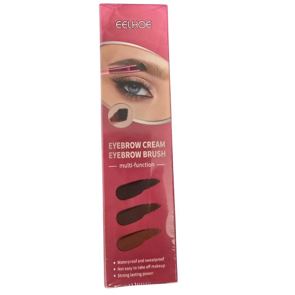 NIB Taupe Eyebrow Cream And Bursh
